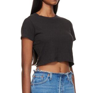 Re/Done x Hanes Cropped 60's Slim Tee